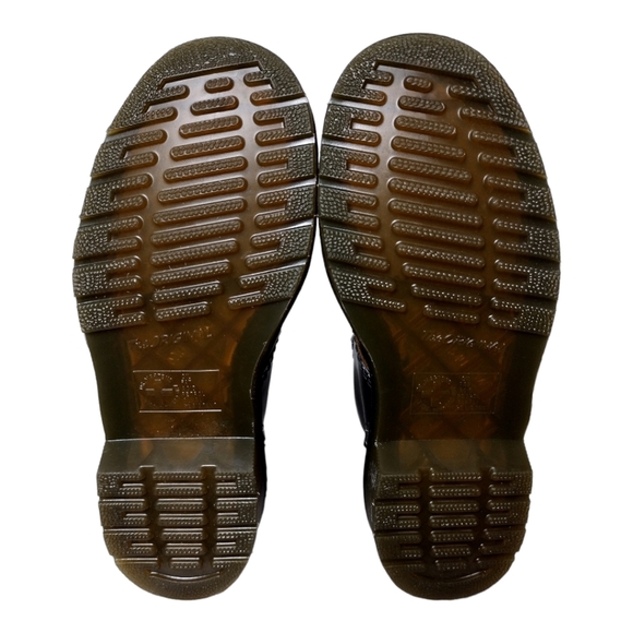 Dr. Martens 1460 Stud Leather Black Rolled Vintage Smooth Boots - Picture 7 of 11